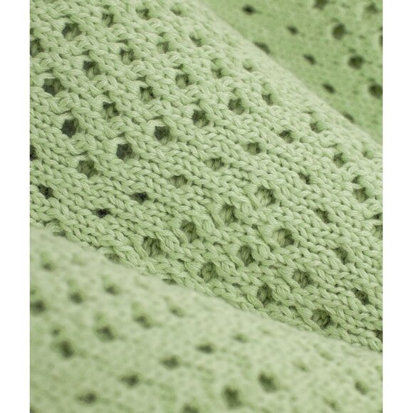 NWT Dandy Del Mar Pistachio Crochet Shirt Large - Picture 3 of 9